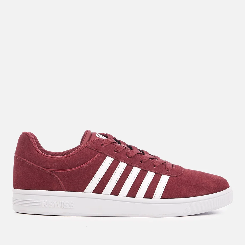 K-Swiss Men's Court Cheswick SDE Trainers - Oxblood/White - UK 7/EU 41 - Bordeauxrot Bild 1