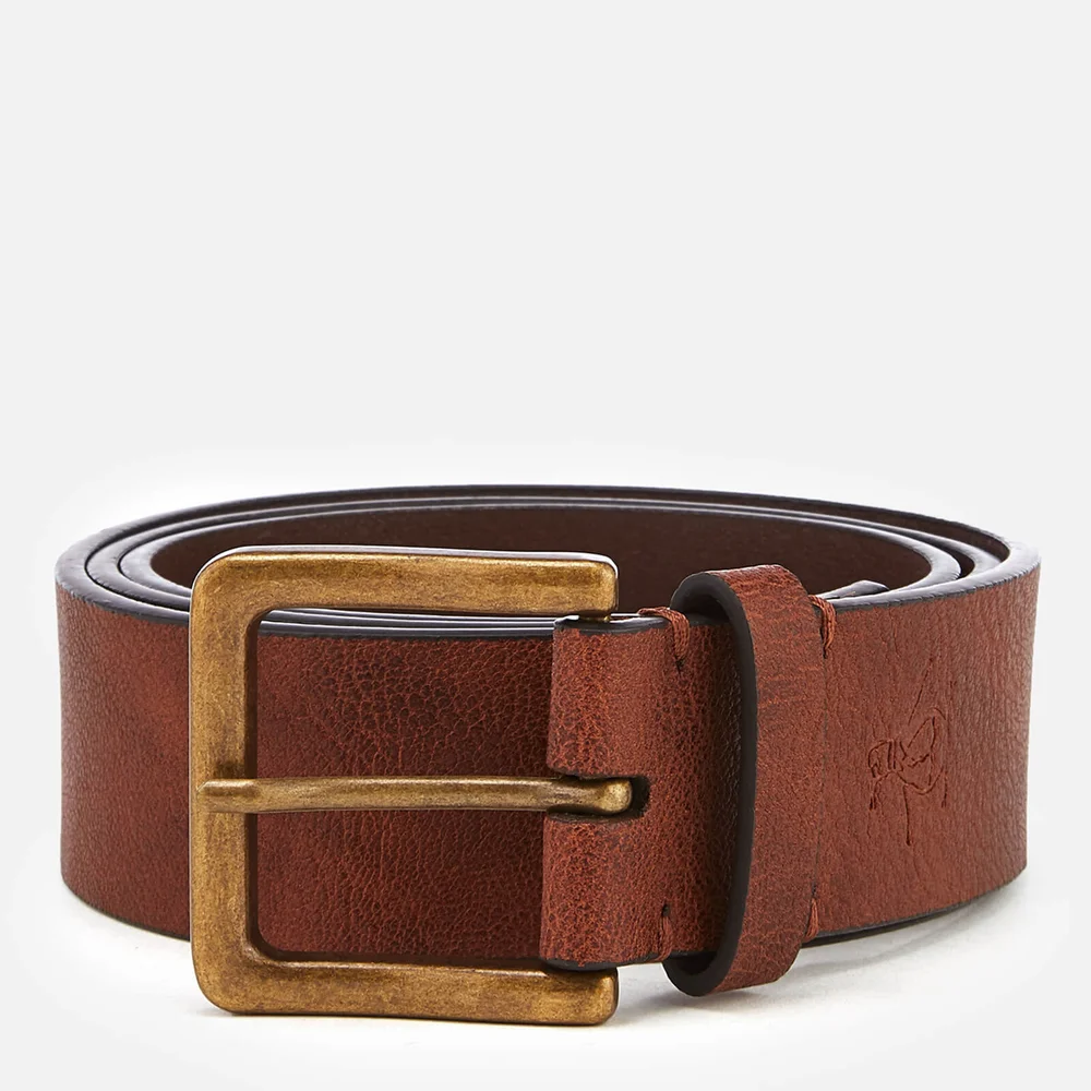 Original Penguin Men's Leather Jeans Belt - Brown - S-M - Braun Bild 1