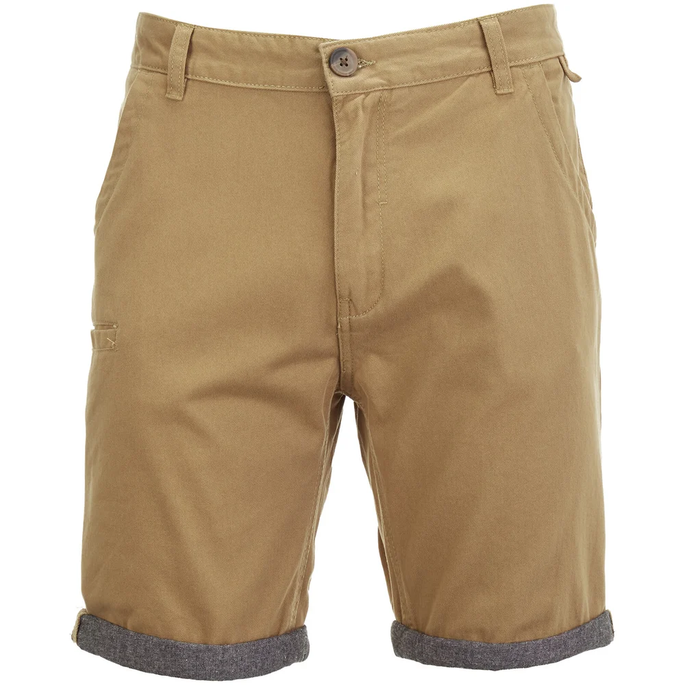 Brave Soul Men's Hansen Cham Chino Shorts - Stone - S Bild 1