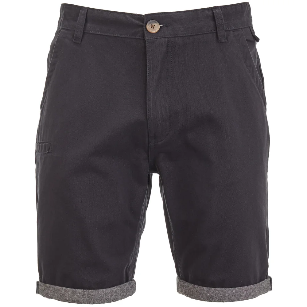 Brave Soul Men's Hansen Cham Chino Shorts - Navy - S Bild 1
