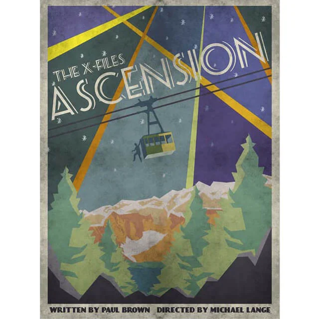 The X-Files Ascension Fine Art Print von Acme Archive Artist J.J. Lendl UK Exklusiv (Nur 100 Auflagen) Bild 1