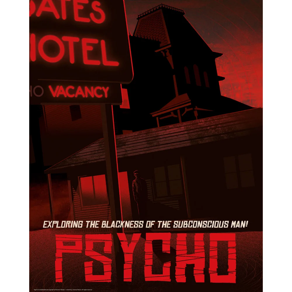Limitierte Auflage Fine Art Giclee - Psycho Bild 1