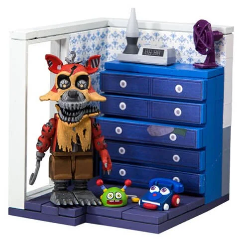 McFarlane Five Nights At Freddy's Dresser And Door With Nightmare Foxy Small Action Figure Set Bild 1