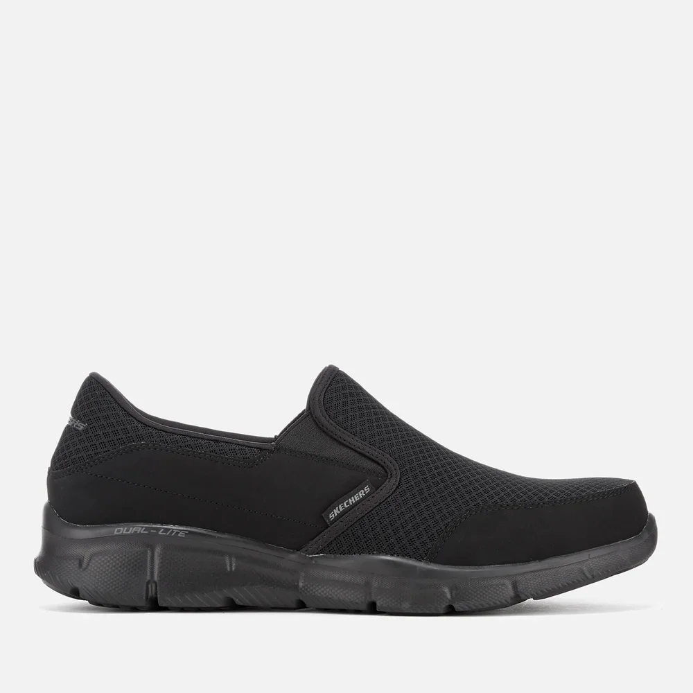 Skechers Men's Equalizer Persistent Slip On Trainers - Black - UK 7 - Schwarz Bild 1