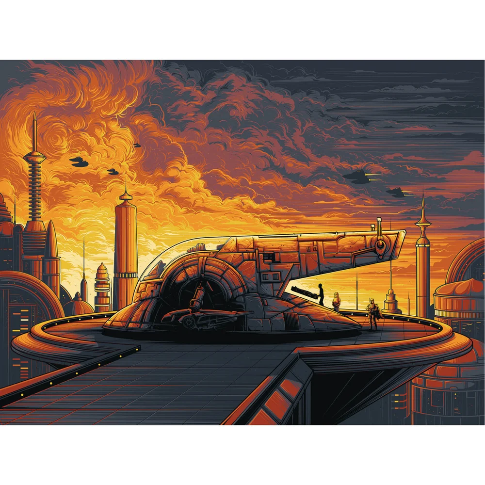 Star Wars The Empire Strikes Back 'Cloud City' Print von Dan Mumford (60cm x 45cm) Bild 1