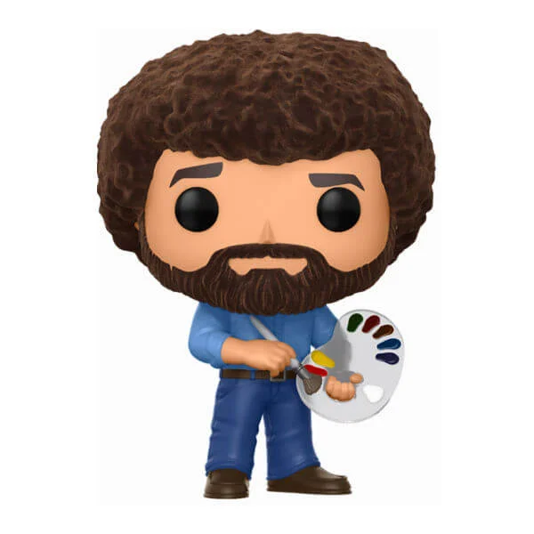 Bob Ross Flocked EXC Pop! Vinyl Bild 1