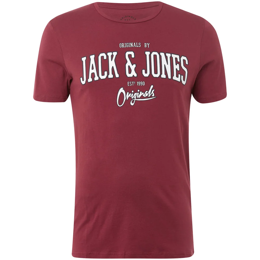 Jack & Jones Originals Men's Harry T-Shirt - Cordovan - S - Bordeauxrot Bild 1