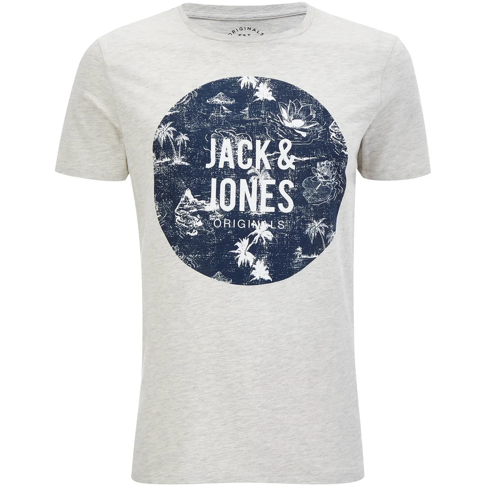 Jack & Jones Men's Originals Newport T-Shirt - Light Grey Marl - S Bild 1