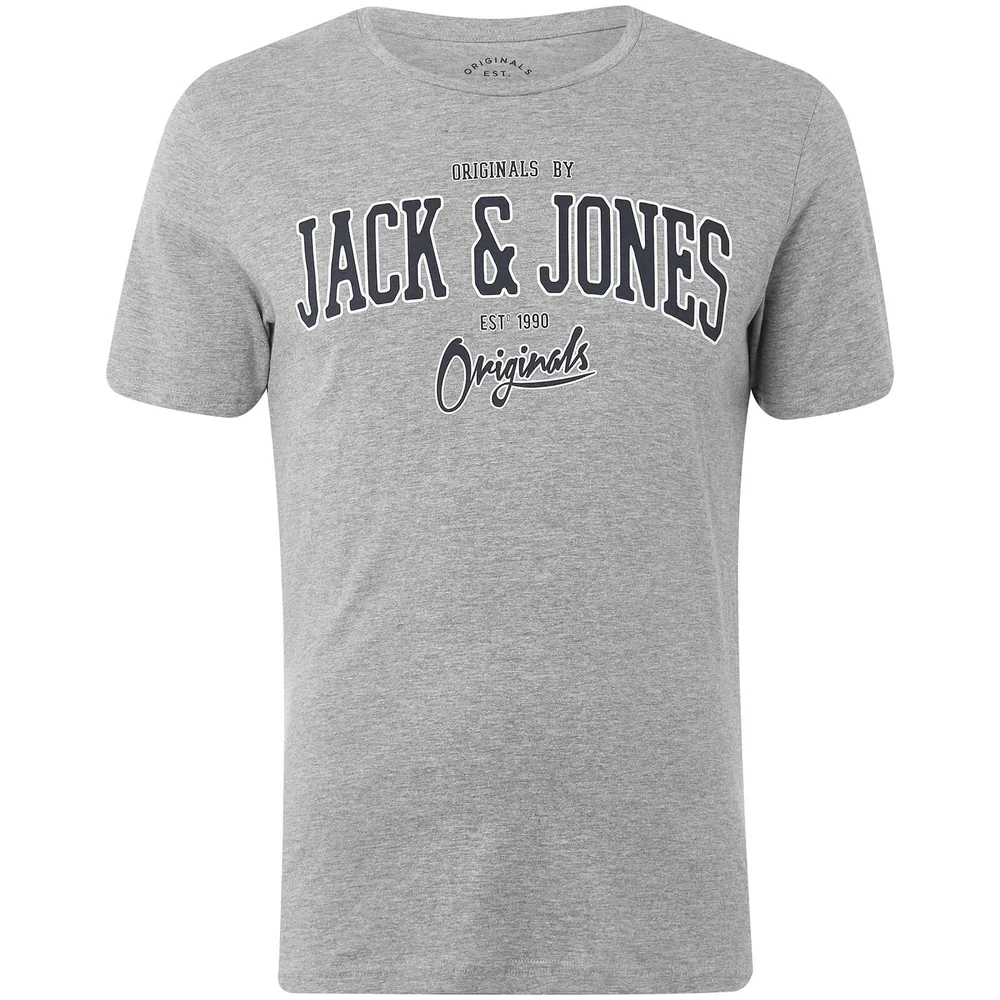 Jack & Jones Originals Men's Harry T-Shirt - Light Grey Marl - S - Grau Bild 1