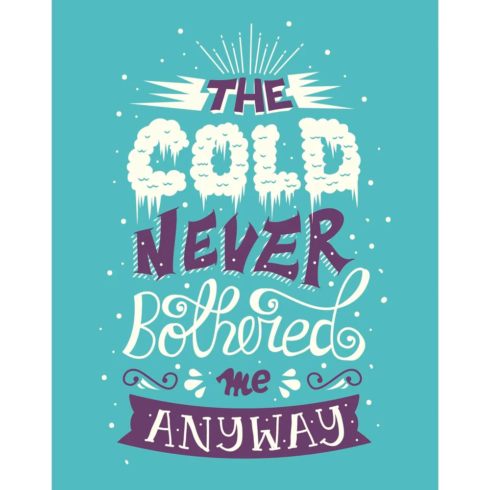 Frozen 'The Cold Never Bothered Me' Art Print Bild 1