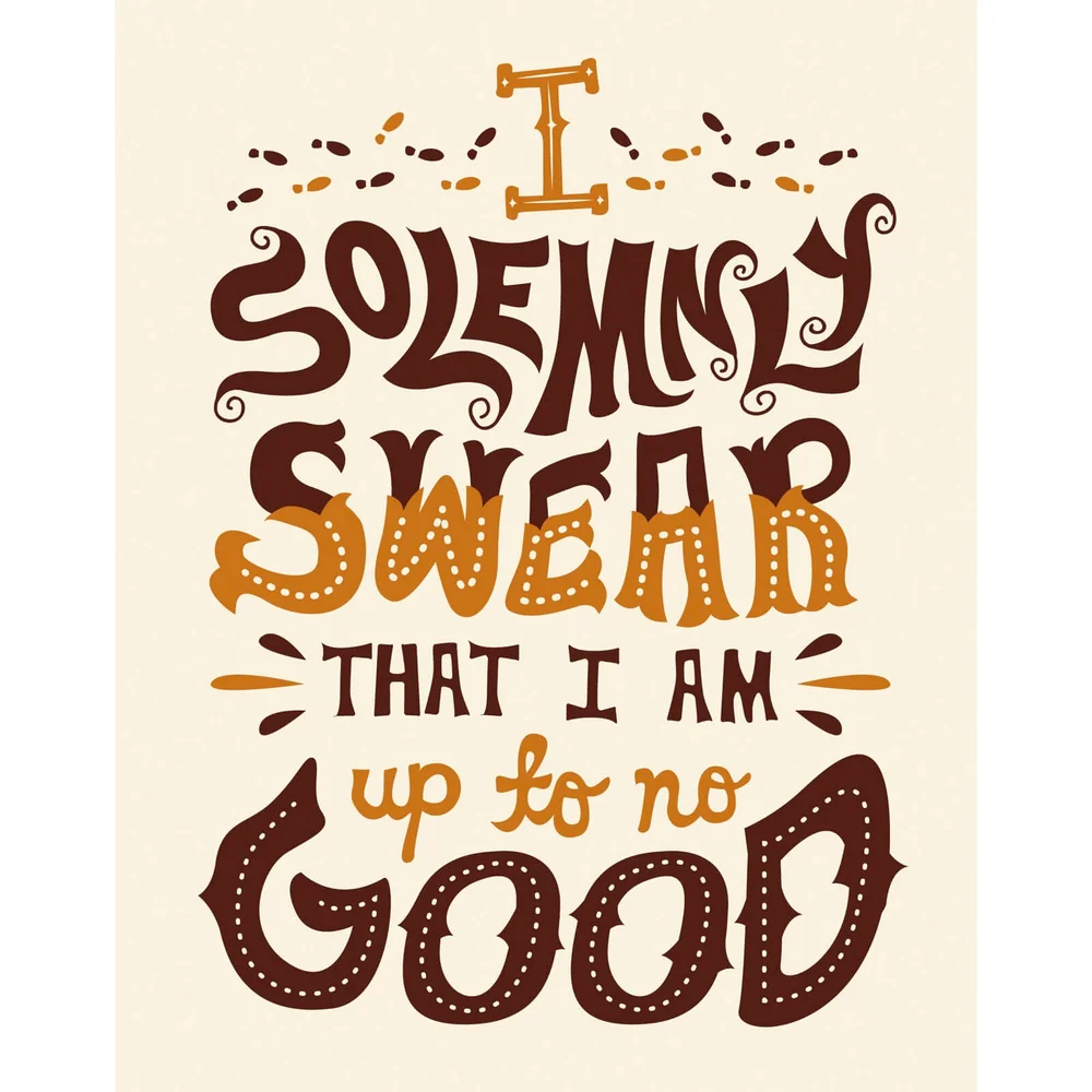 Harry Potter 'I Solemnly Swear' Art Print Bild 1