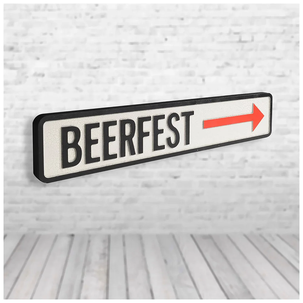Shh Interiors 'Beer Fest' Vintage Street Sign Bild 1