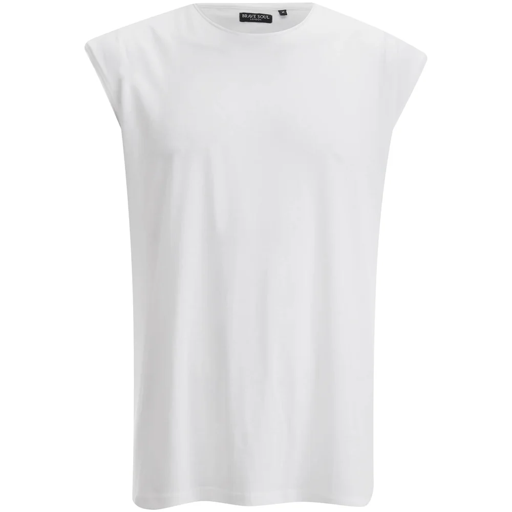 Brave Soul Men's Varley Vest - White - S - Weiß Bild 1