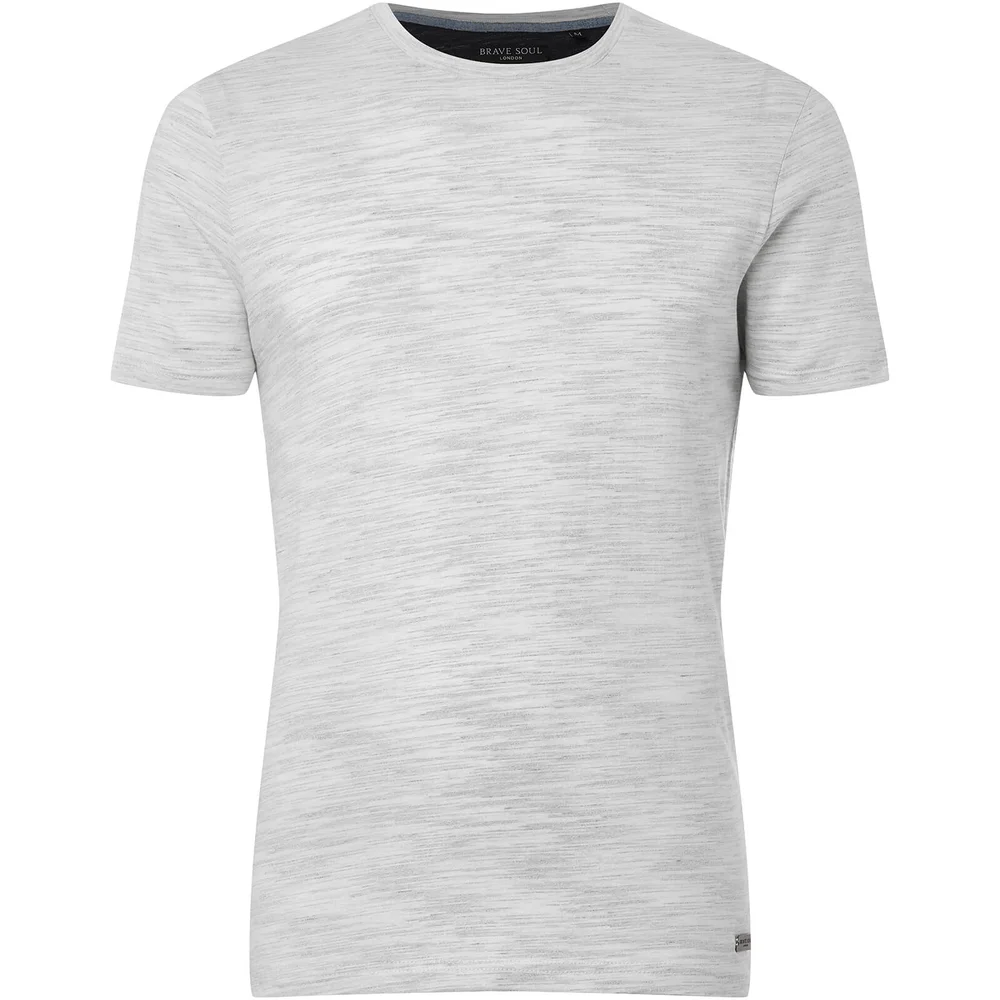 Brave Soul Men's Almus T-Shirt - Ecru - S - Stein Bild 1