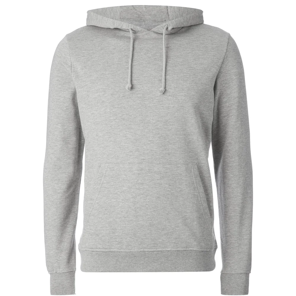 Brave Soul Men's Clarence Hoody - Light Grey Marl - S - Grau Bild 1