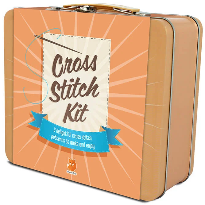 Smart Fox Cross Stitch Tin Bild 1