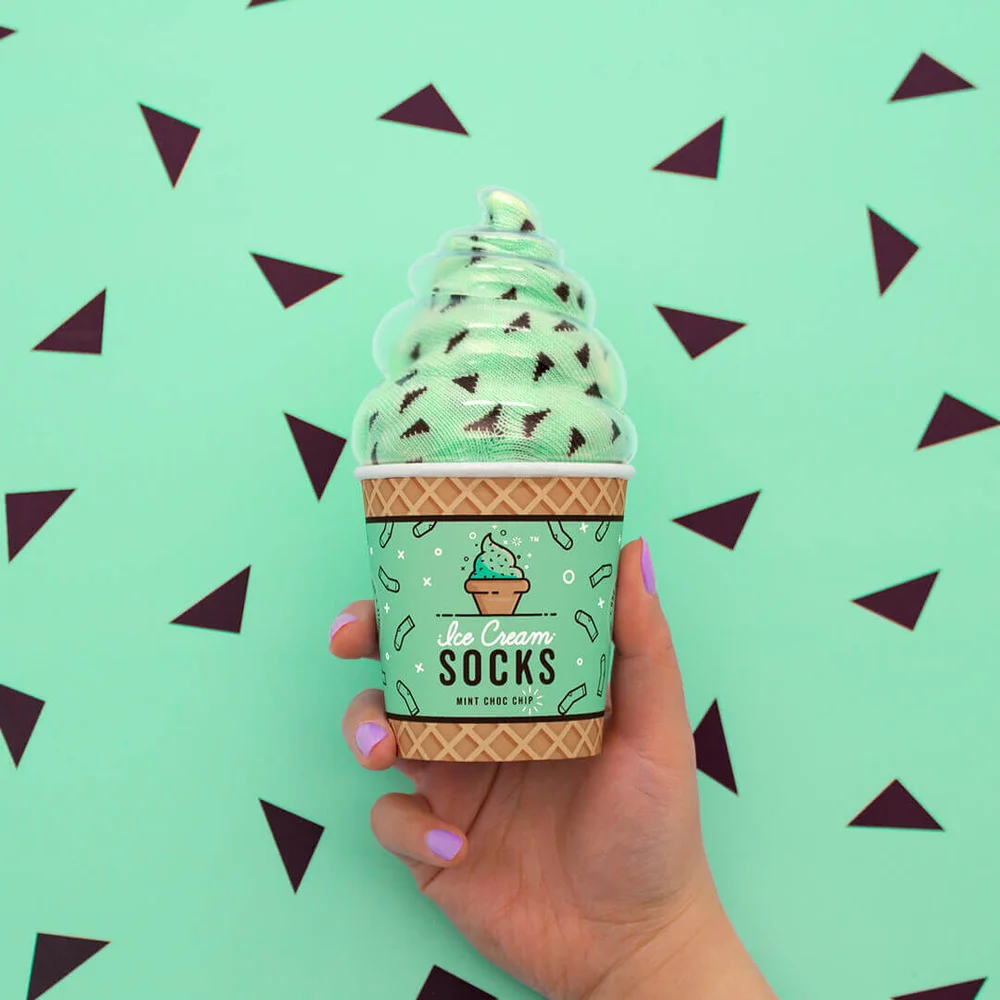 Ice Cream Socks - Mint Choc Chip Bild 1