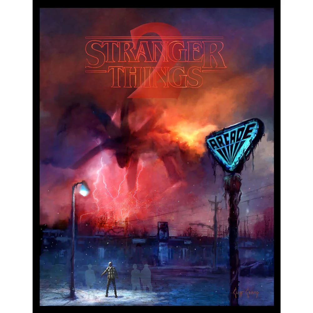 Stranger Things 2 - Glow in the Dark Fine Art Print by Cliff Cramp (18 x 22.75 Inch) Zavvi UK Exclusive - Limited Edition of 250 Bild 1
