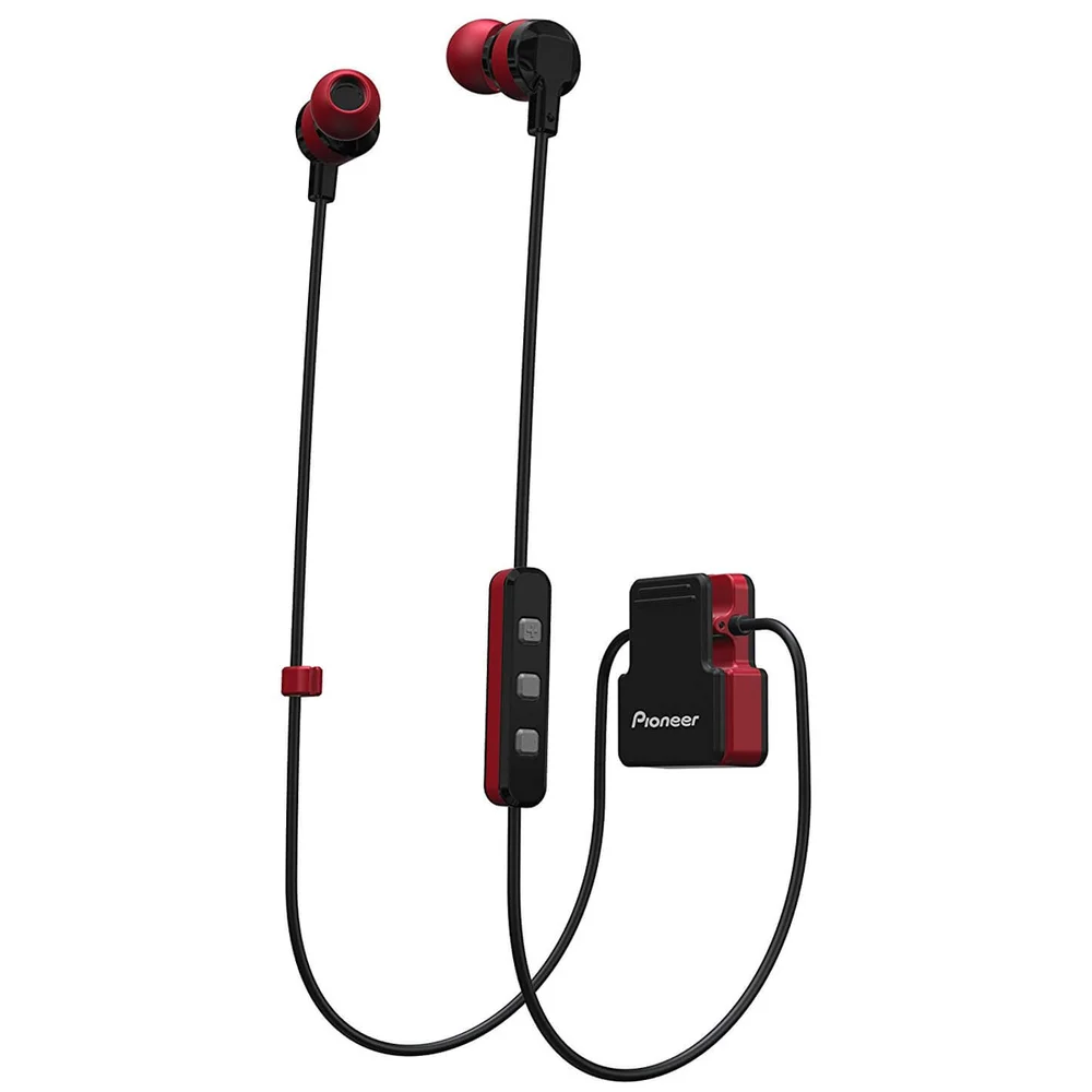 Pioneer SE-CL5BT-GR Wireless Bluetooth Earphones - Red Bild 1