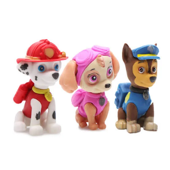 Paw Patrol 3 Pack Puzzle Eraser in Window Box Bild 1