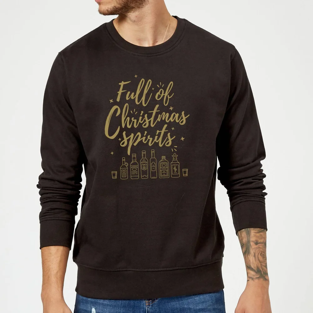 Full Of Christmas Spirits Sweatshirt - Schwarz - S Bild 1
