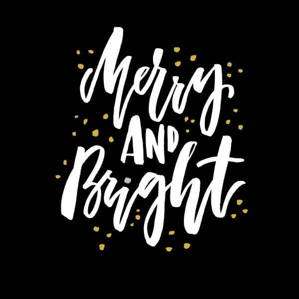 Merry and Bright Women's T-Shirt - Black