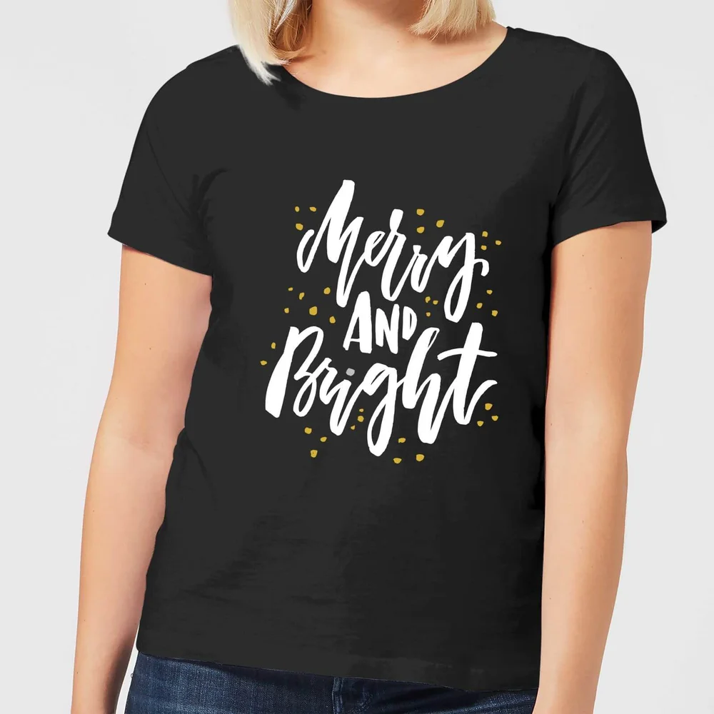 Merry and Bright Women's T-Shirt - Black - 3XL Bild 1