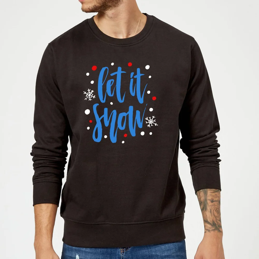 Let it Snow Sweatshirt - Schwarz - S - Schwarz Bild 1