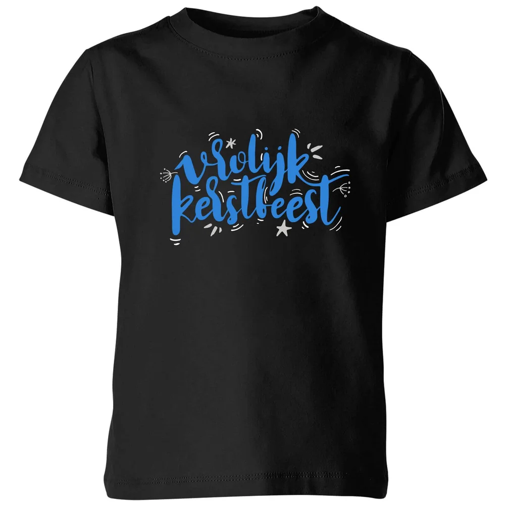 Kerstfeest Kids' T-Shirt - Black - 3-4 Jahre - Schwarz Bild 1