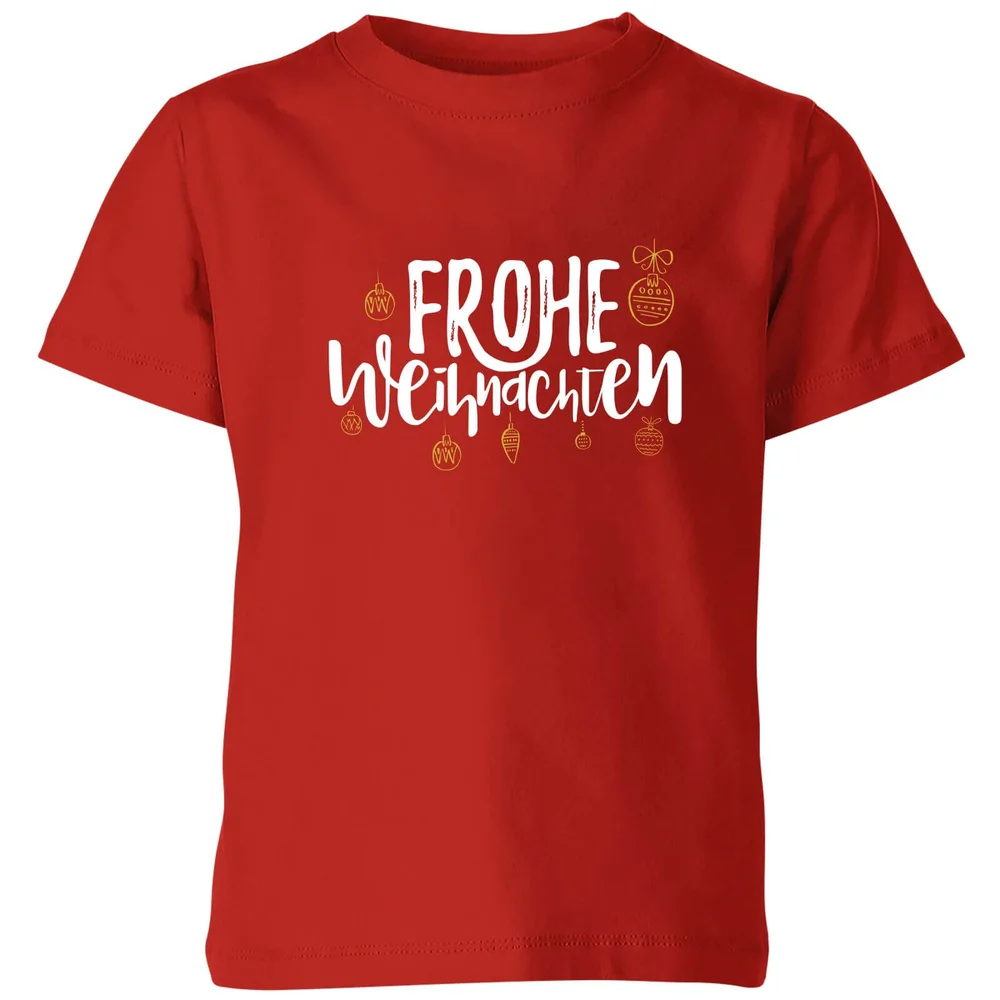 Frohe Weihnachten Kids' T-Shirt - Red - 3-4 Jahre - Rot Bild 1