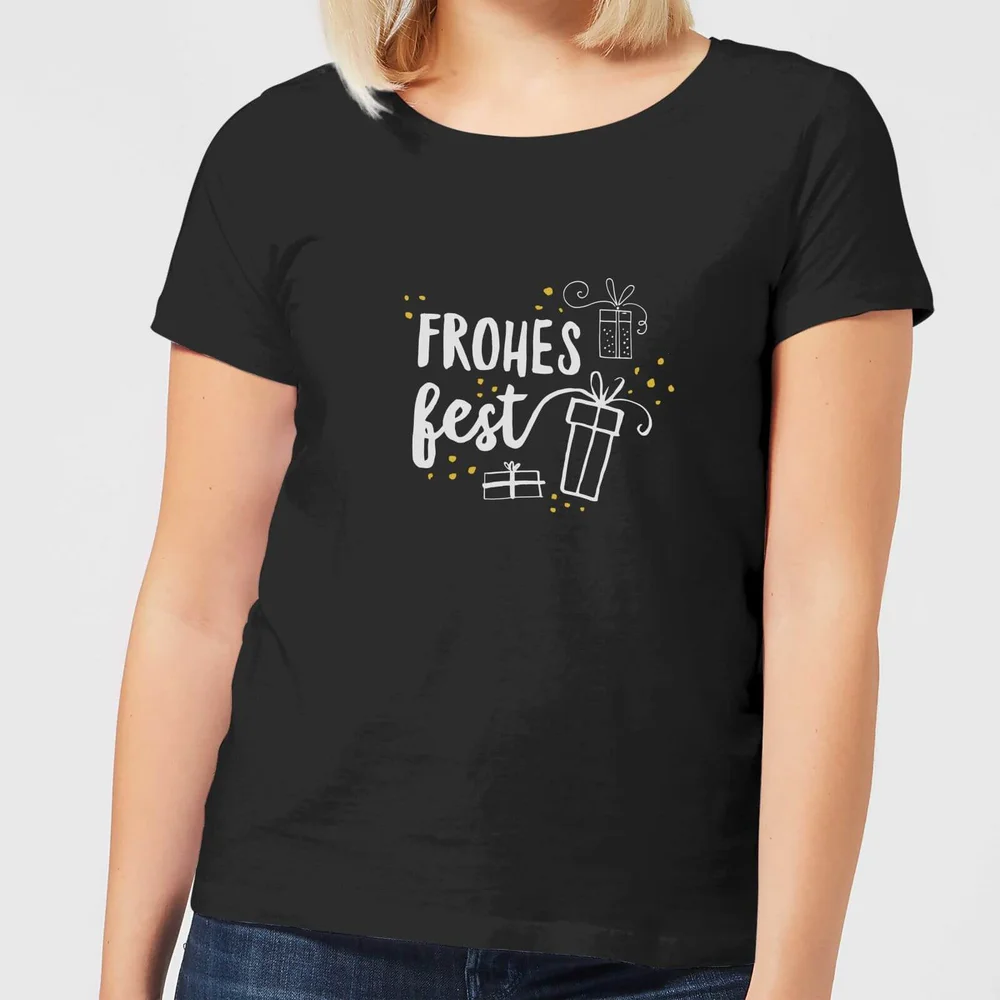 Frohes Fest Frauen T-Shirt - Schwarz - 3XL Bild 1