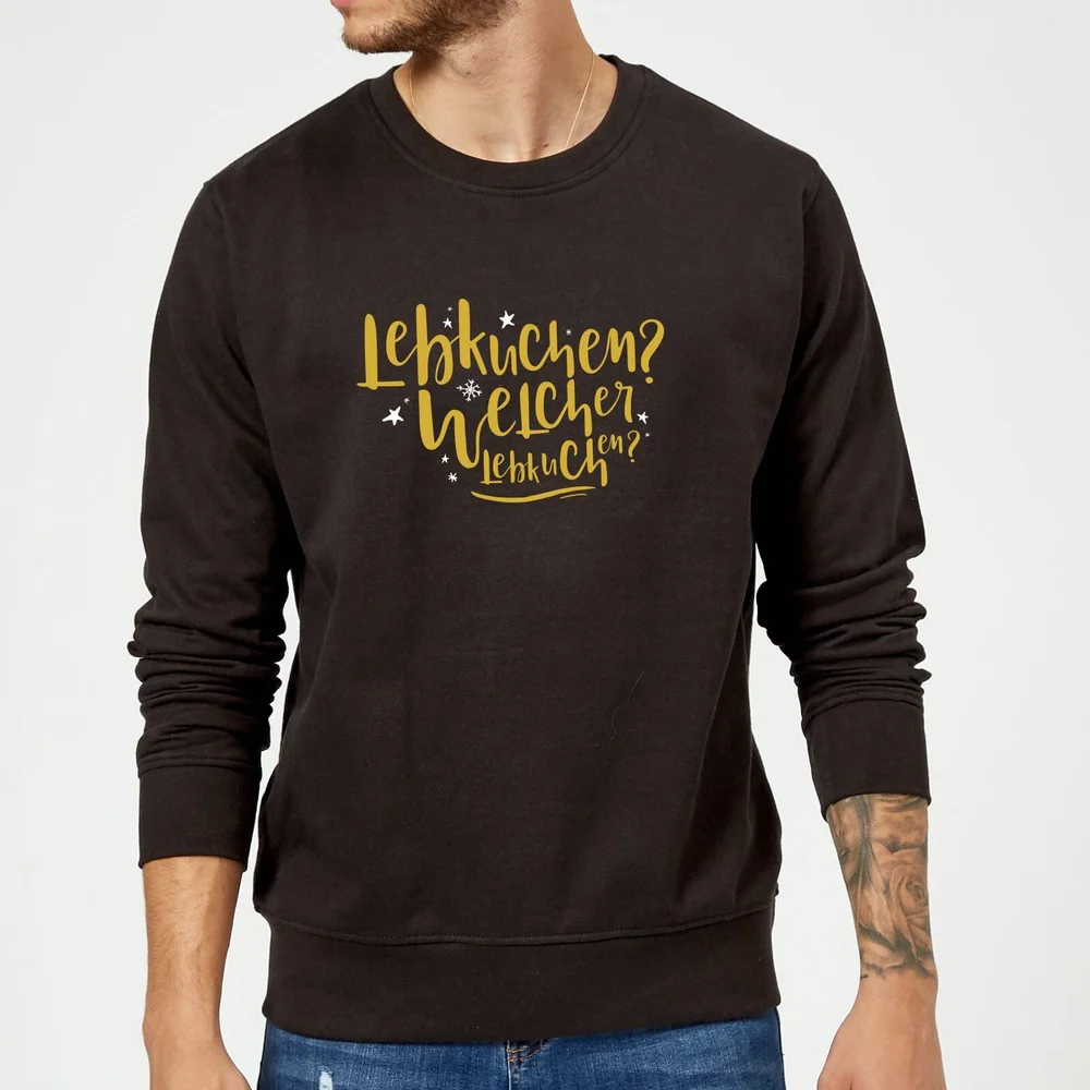 Lebkuchen Sweatshirt - Schwarz - S - Schwarz Bild 1