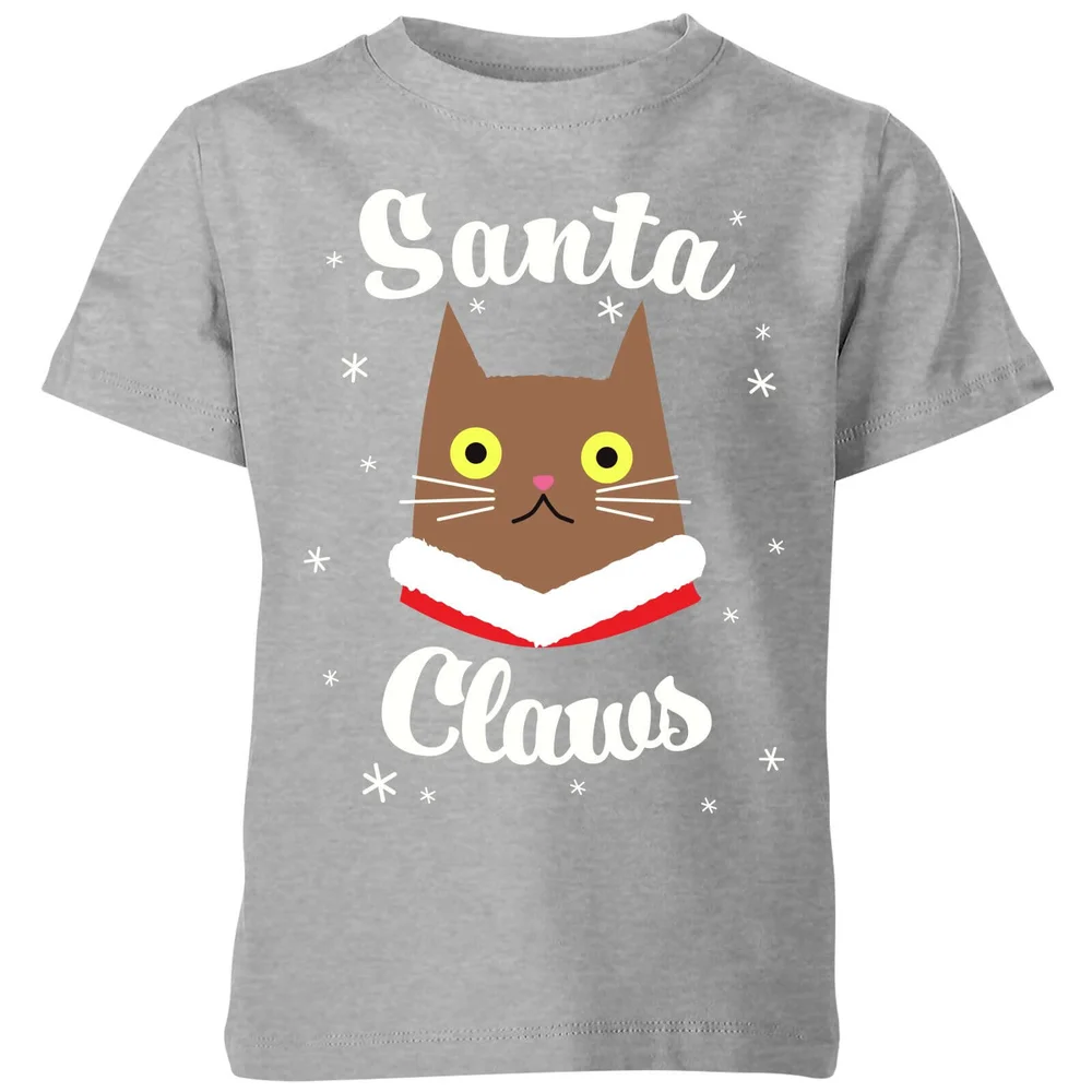 Santa Claws Kids' T-Shirt - Grey - 3-4 Jahre - Grau Bild 1
