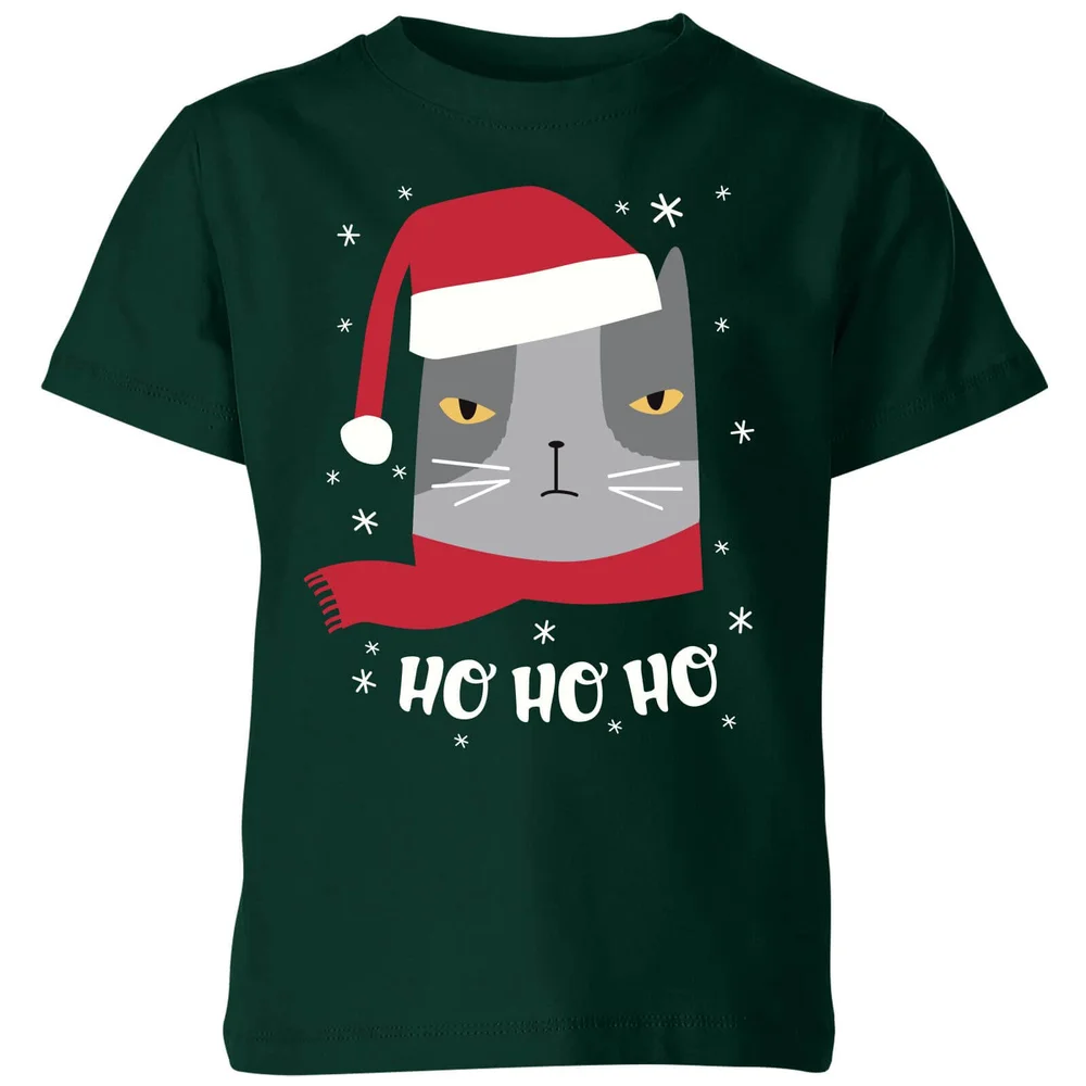 Ho Ho Ho Kids' T-Shirt - Forest Green - 3-4 Jahre - Waldgrün Bild 1