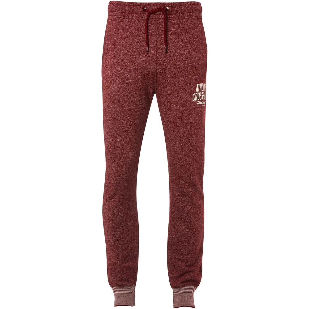 Crosshatch Men's Truman Sweatpants - Sun Dried Tomato Marl - S - Rot Bild 1