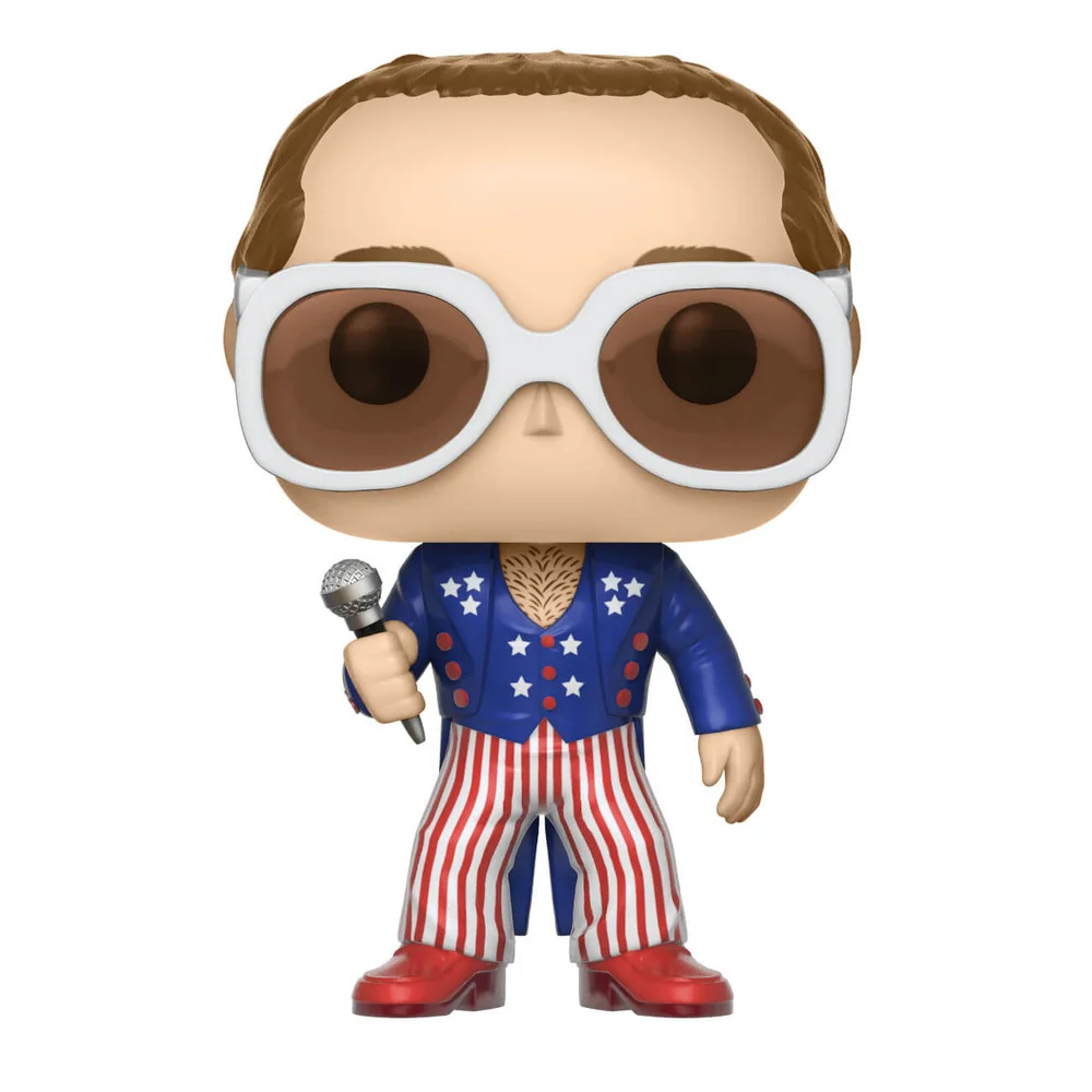 Pop! Rocks Elton John Red White Blue Pop! Vinyl Figure Bild 1