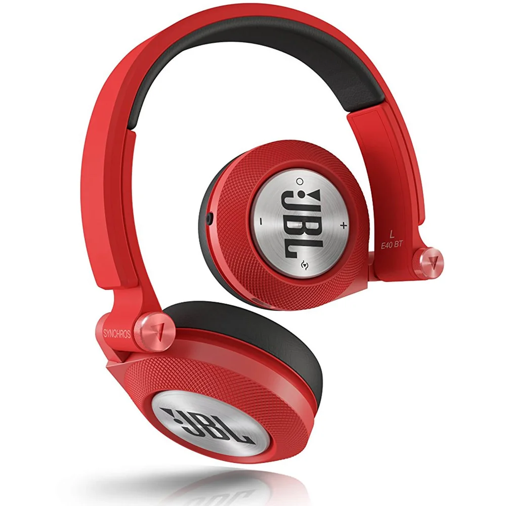 JBL Syncros E40BT Bluetooth On Ear Headphones - Red Bild 1