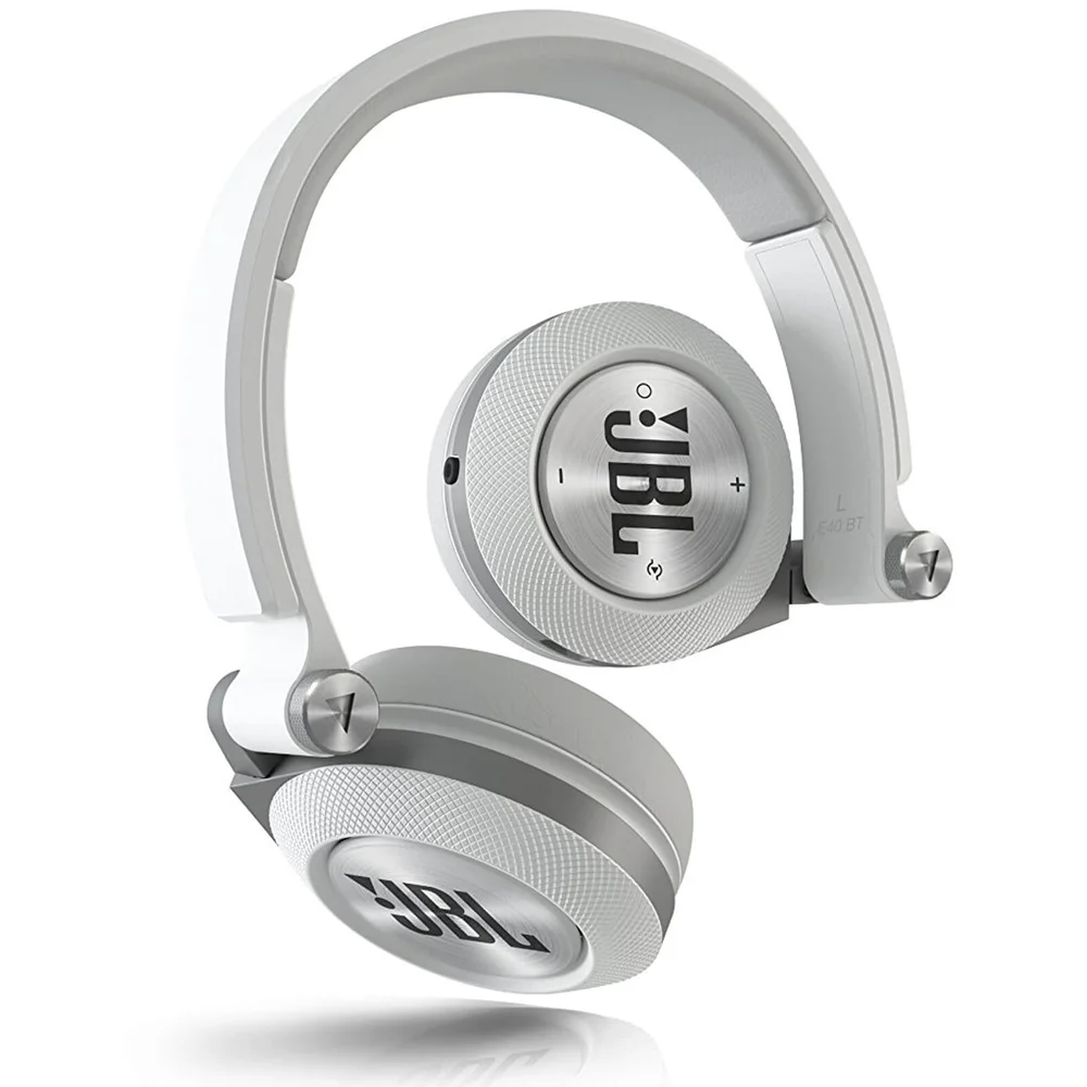 JBL Syncros E40BT Bluetooth On Ear Headphones - White Bild 1