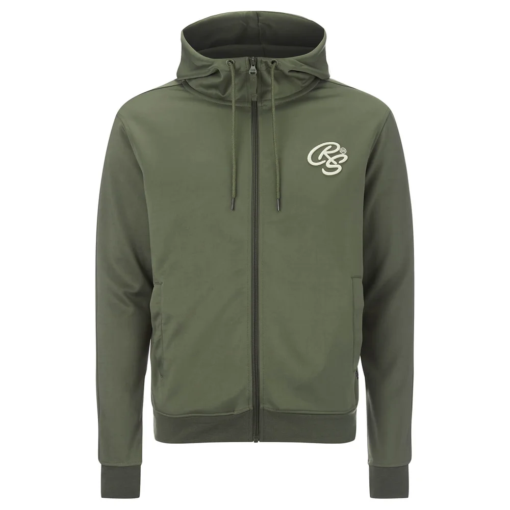 Crosshatch Men's Montanas Tricot Zip Through Hoody - Beetle - S - Grün Bild 1
