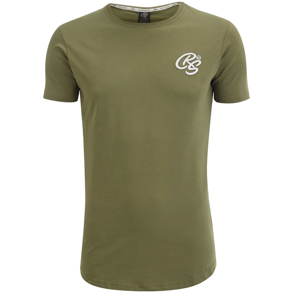 Crosshatch Men's Kintore T-Shirt - Dusty Olive - S - Grün Bild 1