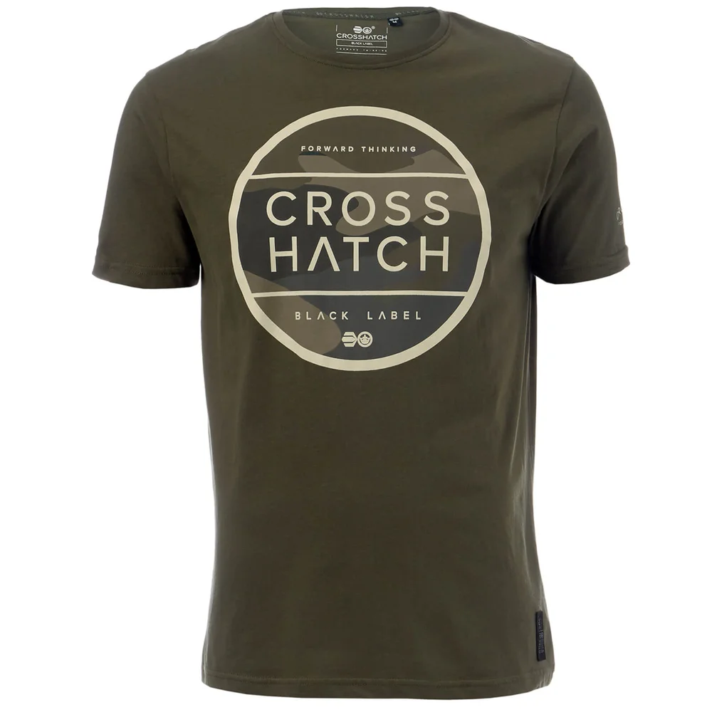 Crosshatch Men's Watkins T-Shirt - Beetle - S - Grün Bild 1