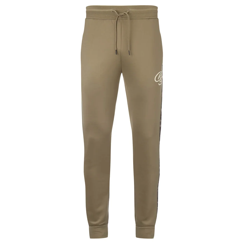 Crosshatch Men's Montana Tricot Sweatpants - Timber Wolf - S - Grau Bild 1
