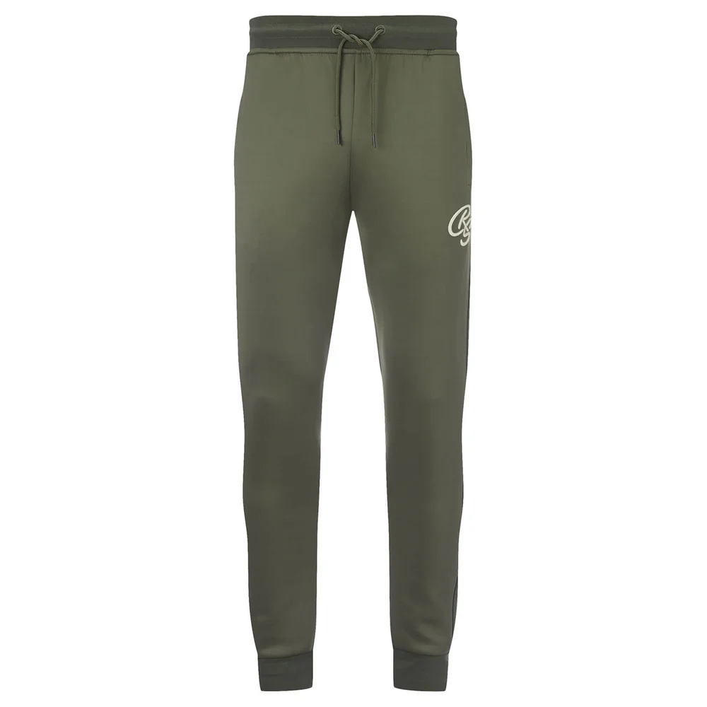 Crosshatch Men's Montana Tricot Sweatpants - Beetle - S - Grün Bild 1
