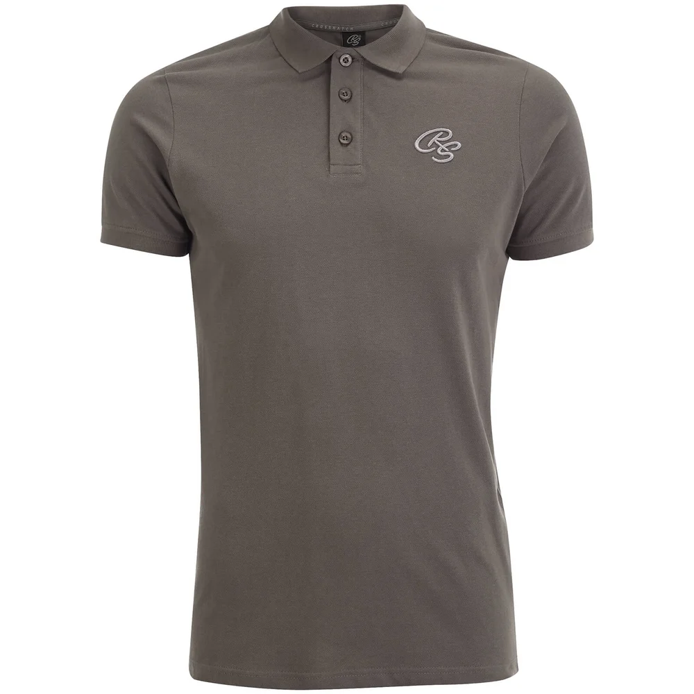 Crosshatch Men's Bingara Polo Shirt - Eiffel Tower - S - Grau Bild 1