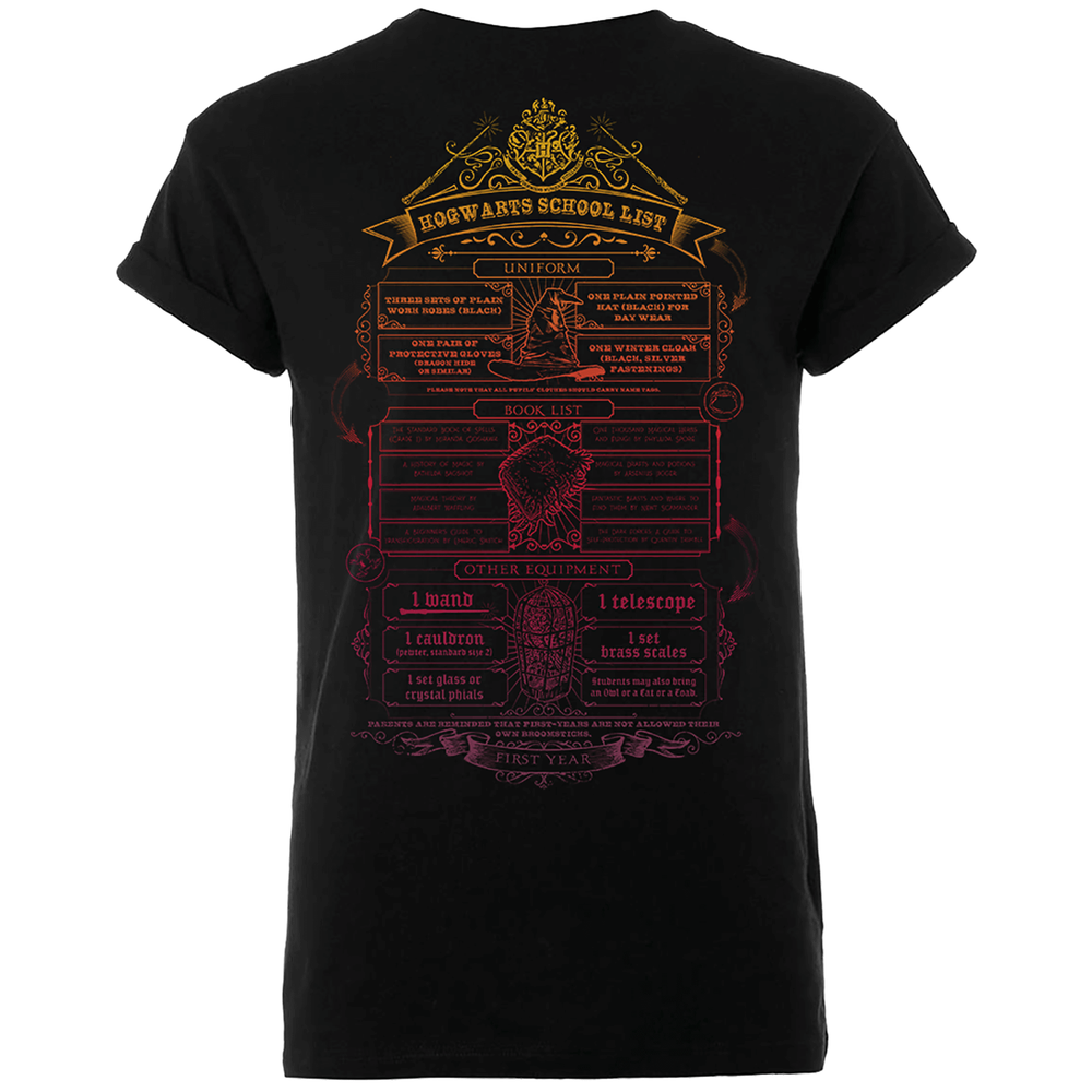 Harry Potter Hogwarts School List Männer T-Shirt - Schwarz - S Bild 1