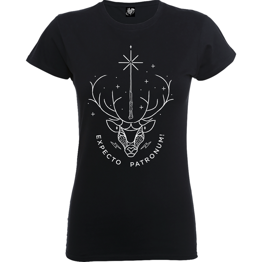 Harry Potter Expecto Patronum Frauen T-Shirt - Schwarz - S Bild 1