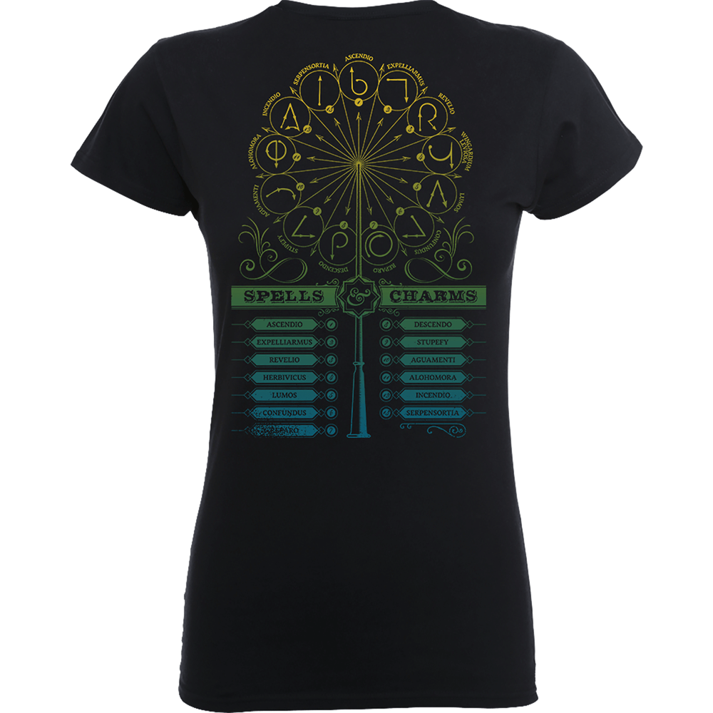 Harry Potter Spells And Charms Frauen T-Shirt - Schwarz - S - Schwarz Bild 1
