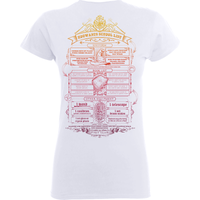Harry Potter Hogwarts School List Frauen T-Shirt - Weiß