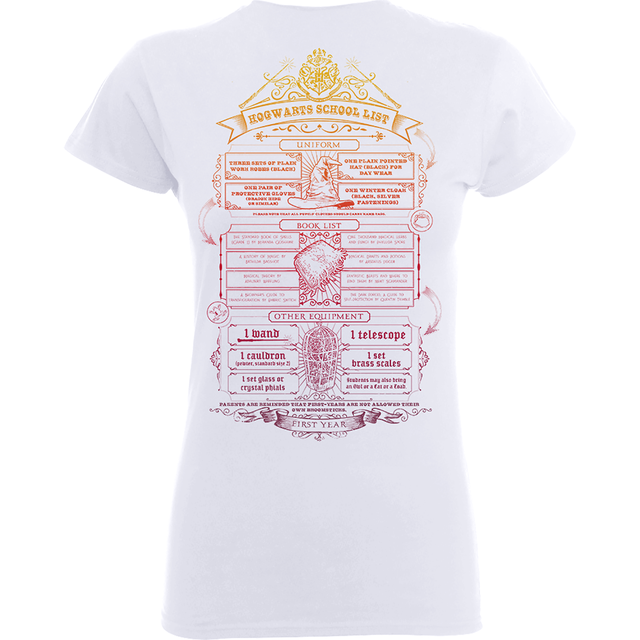 Harry Potter Hogwarts School List Frauen T-Shirt - Weiß