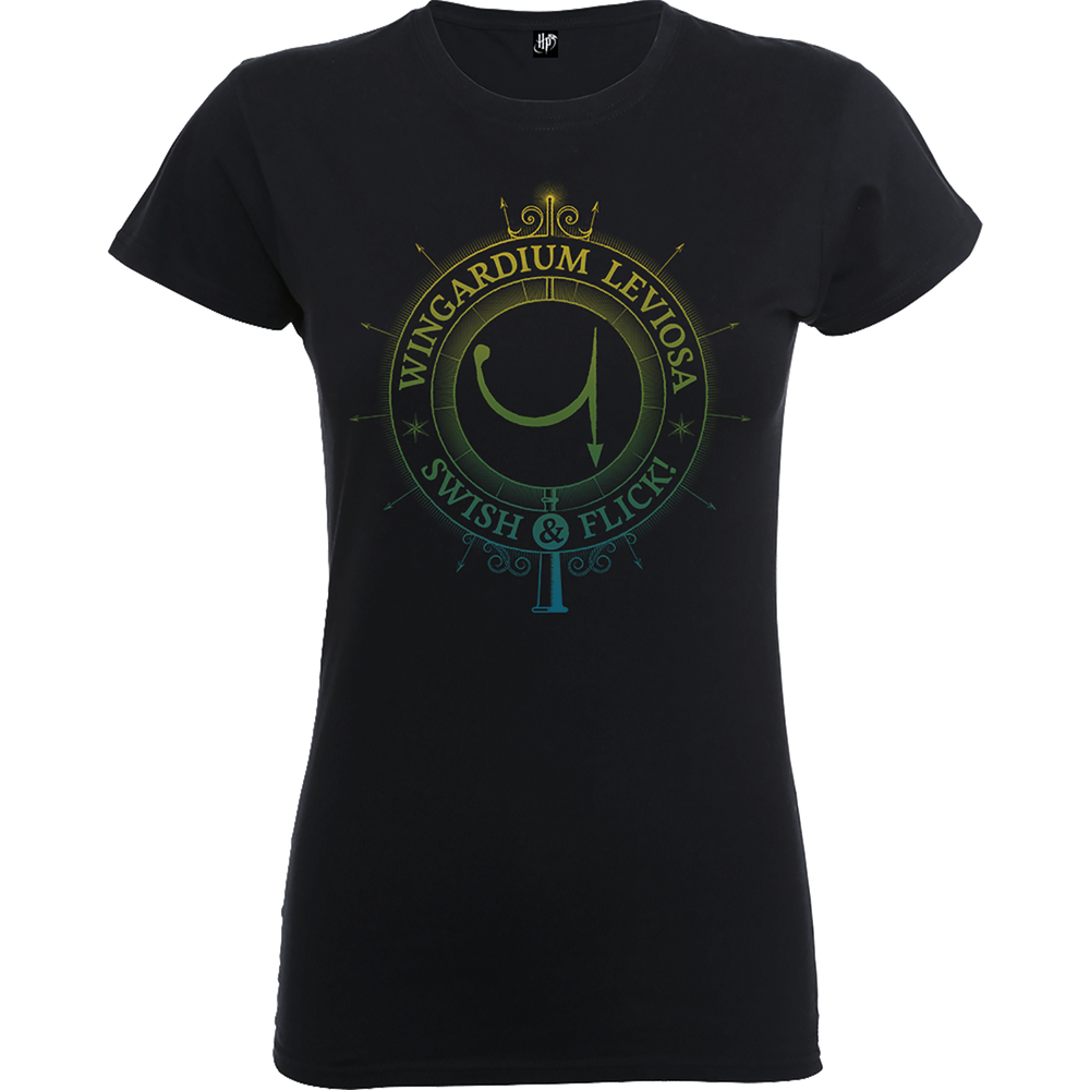 Harry Potter Wingardium Leviosa Swish And Flick Frauen T-Shirt - Schwarz - S Bild 1